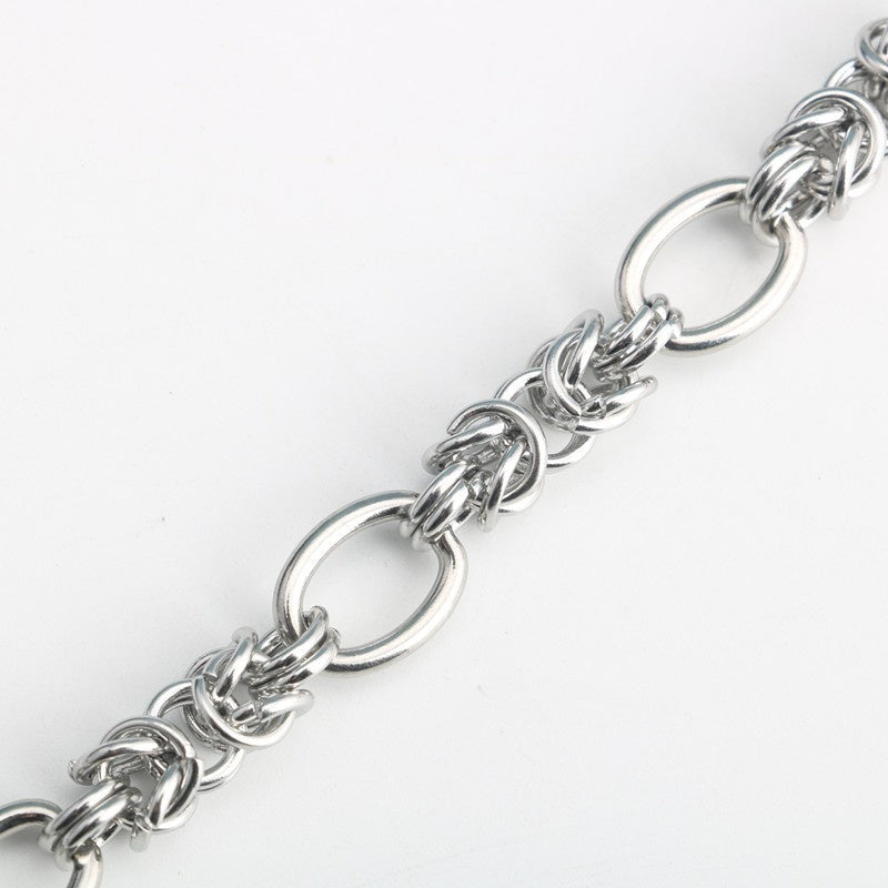 Stainless Steel Retro Thick Hand Woven Making Fancy
