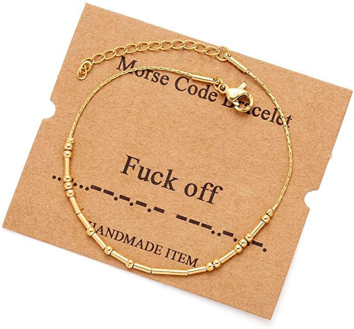 Women's Fashionable Simple Morse Code Bracelet