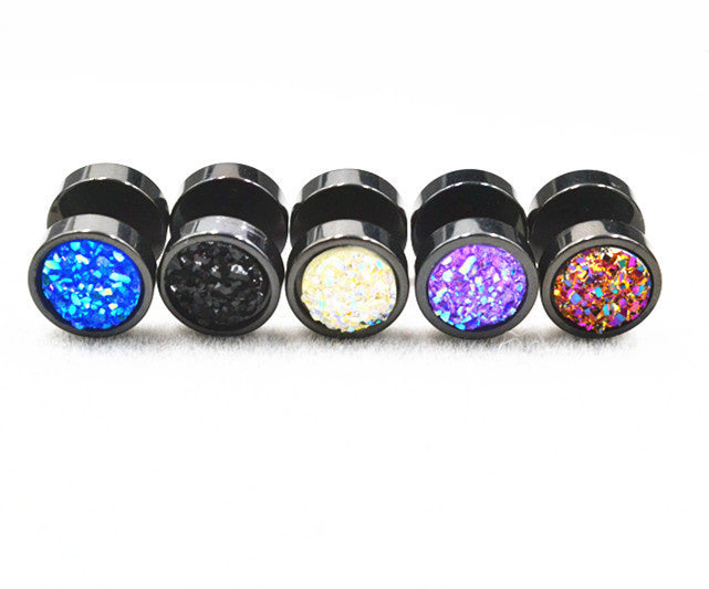 Anti-Opal Stainless Steel Auricular Needle Frosted Ear Studs