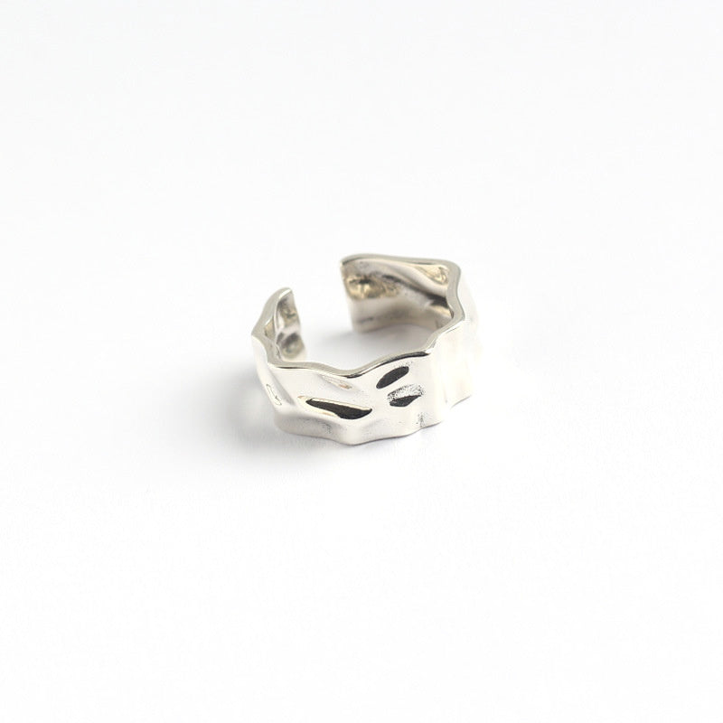 Ladies Sterling Silver Retro Ring