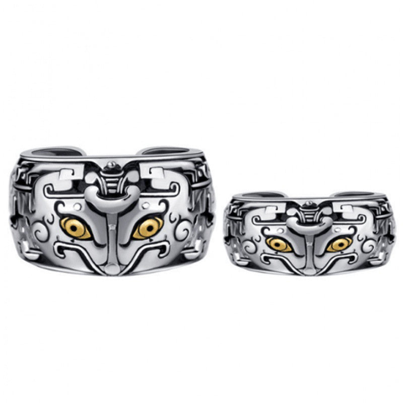Men's Trendy Retro Fashion Personalized Silver Ring