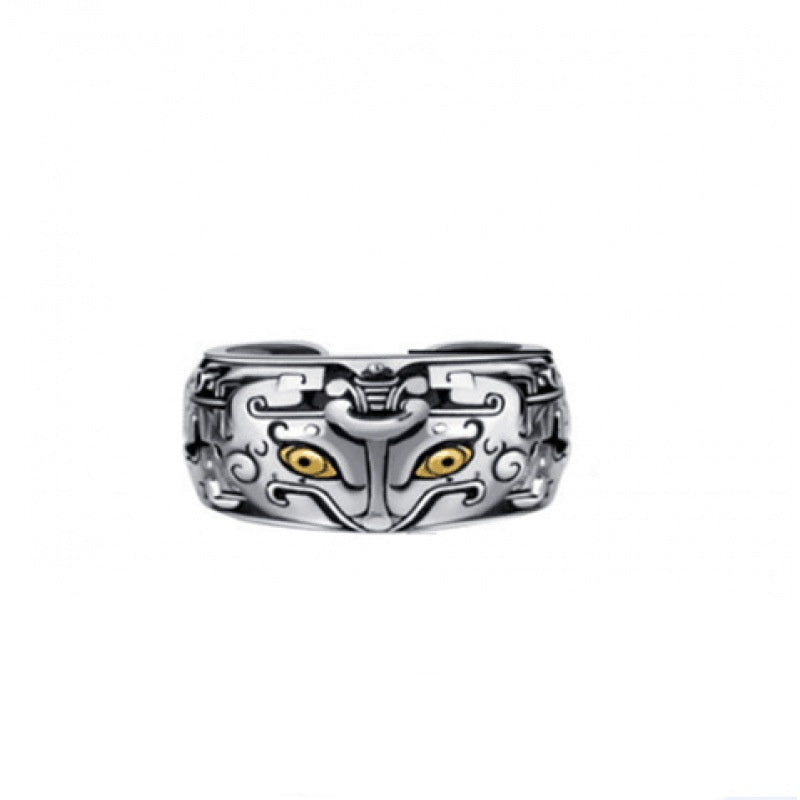 Men's Trendy Retro Fashion Personalized Silver Ring