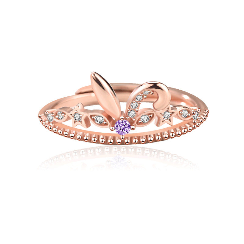 18K Parent-child Ring Cartoon Character