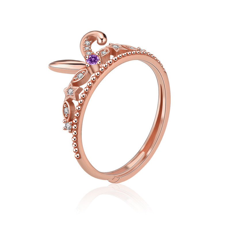 18K Parent-child Ring Cartoon Character
