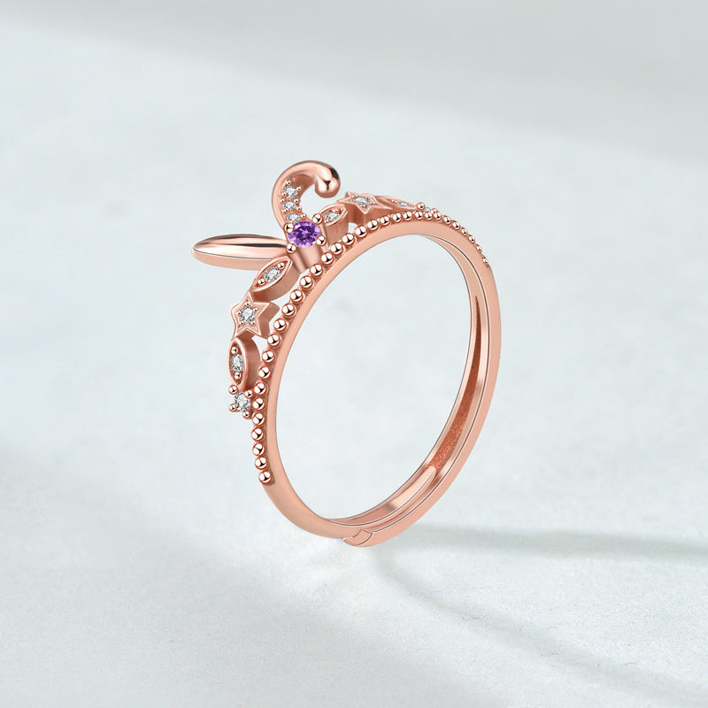 18K Parent-child Ring Cartoon Character