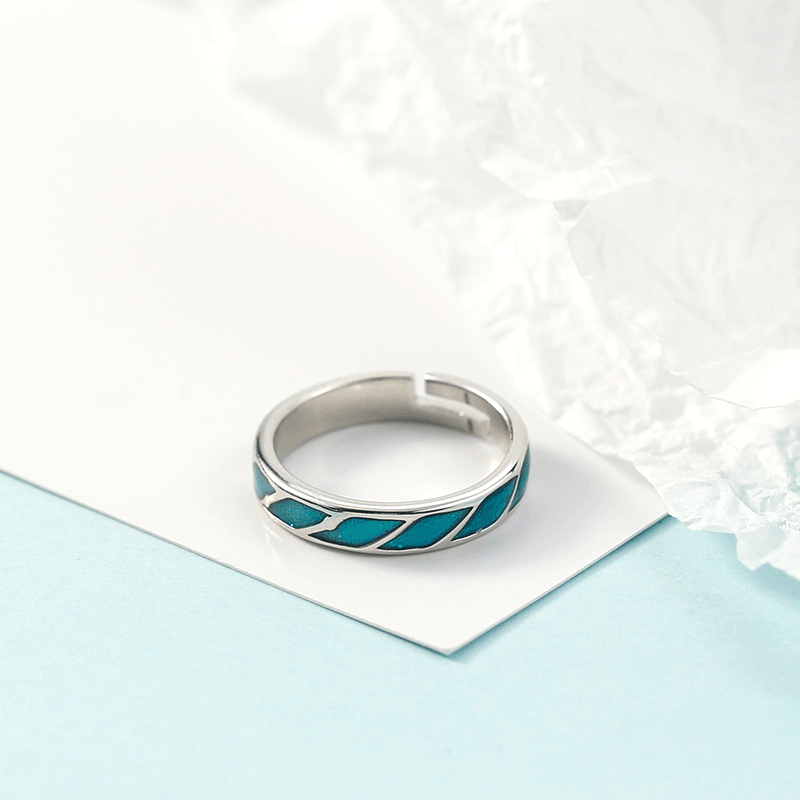 Small Crowd Design Fashion Simple Sky City Couple Ring