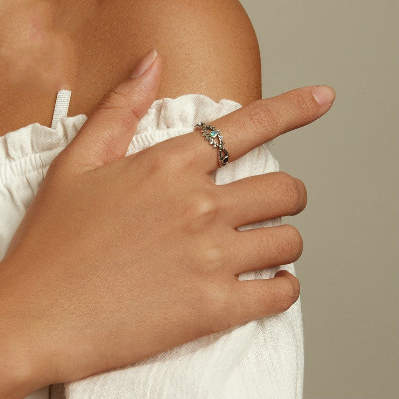 S925 Sterling Silver Devil's Eye Ring