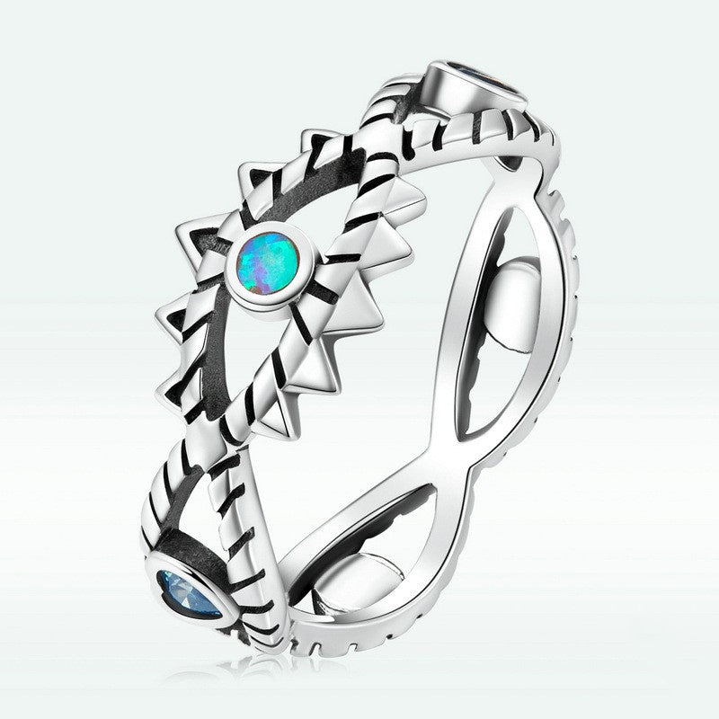 S925 Sterling Silver Devil's Eye Ring