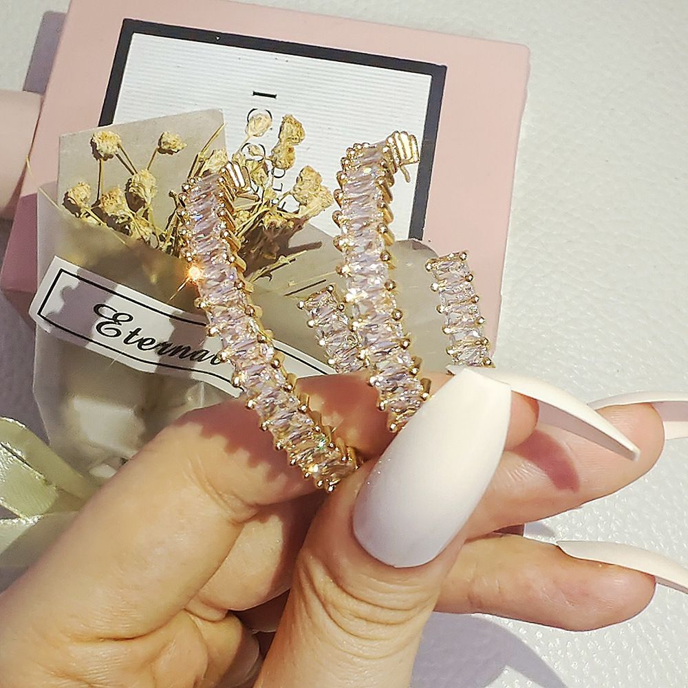 Women's Fashion Versatile Zircon Earrings