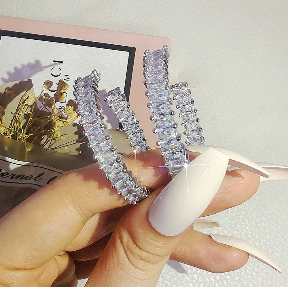 Women's Fashion Versatile Zircon Earrings