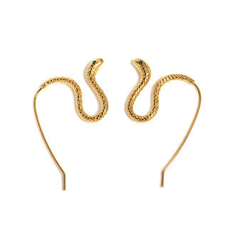 Lady Snake Earrings Bracelet Ring Vacuum
