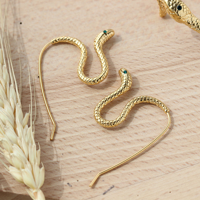 Lady Snake Earrings Bracelet Ring Vacuum