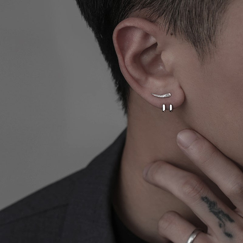 Men's Simple Hook Detachable Earrings