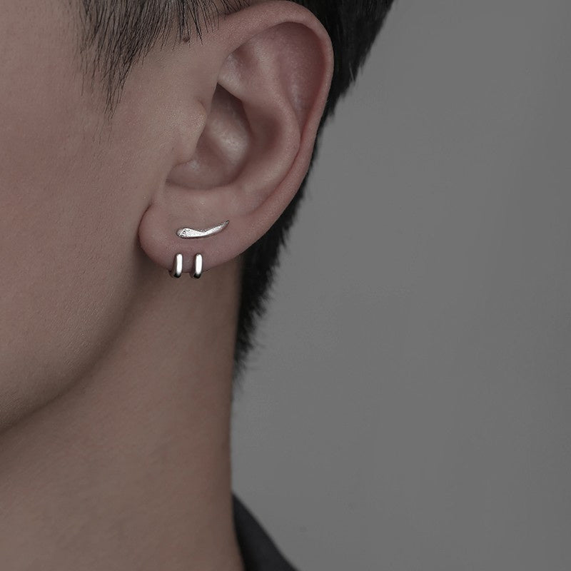 Men's Simple Hook Detachable Earrings