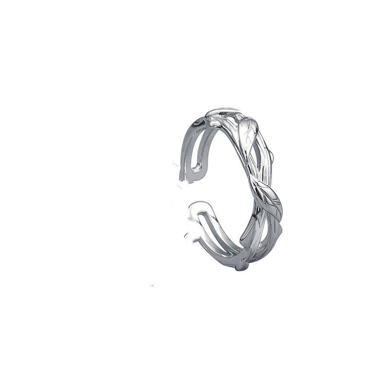 Design Thorn Rose Couple Ring Pair
