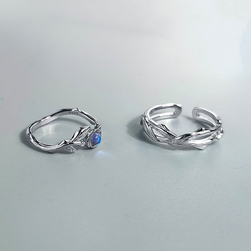 Design Thorn Rose Couple Ring Pair
