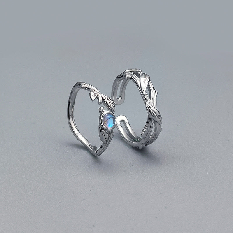 Design Thorn Rose Couple Ring Pair