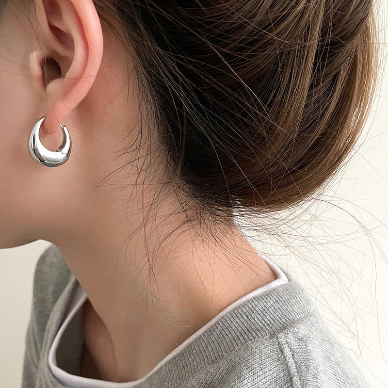 Simple Water Drop Earrings Female Fashion Personality Temperament
