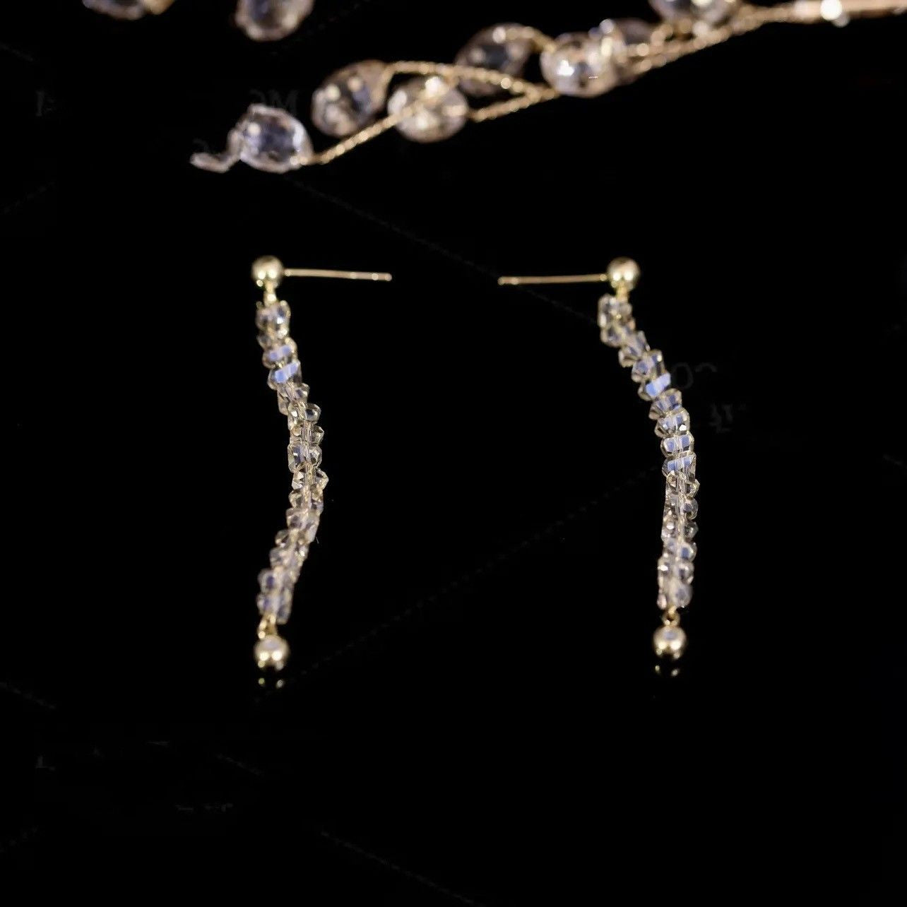 S925 Silver Needle Wearing Simple Hand Earrings