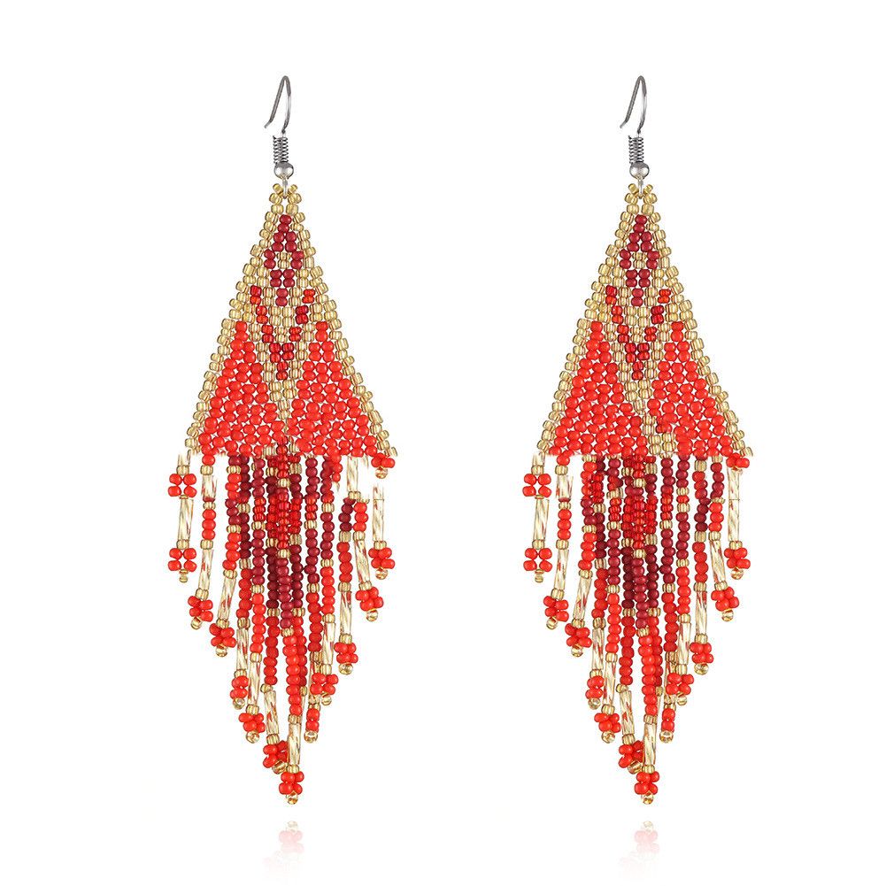 Colored Bohemian Pearl Earrings