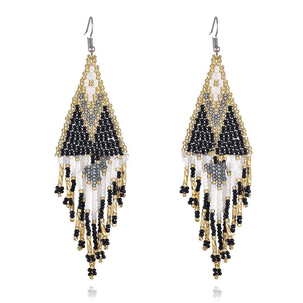 Colored Bohemian Pearl Earrings