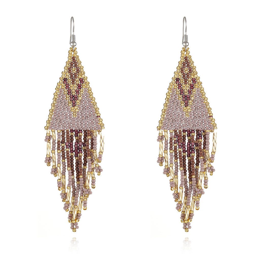 Colored Bohemian Pearl Earrings