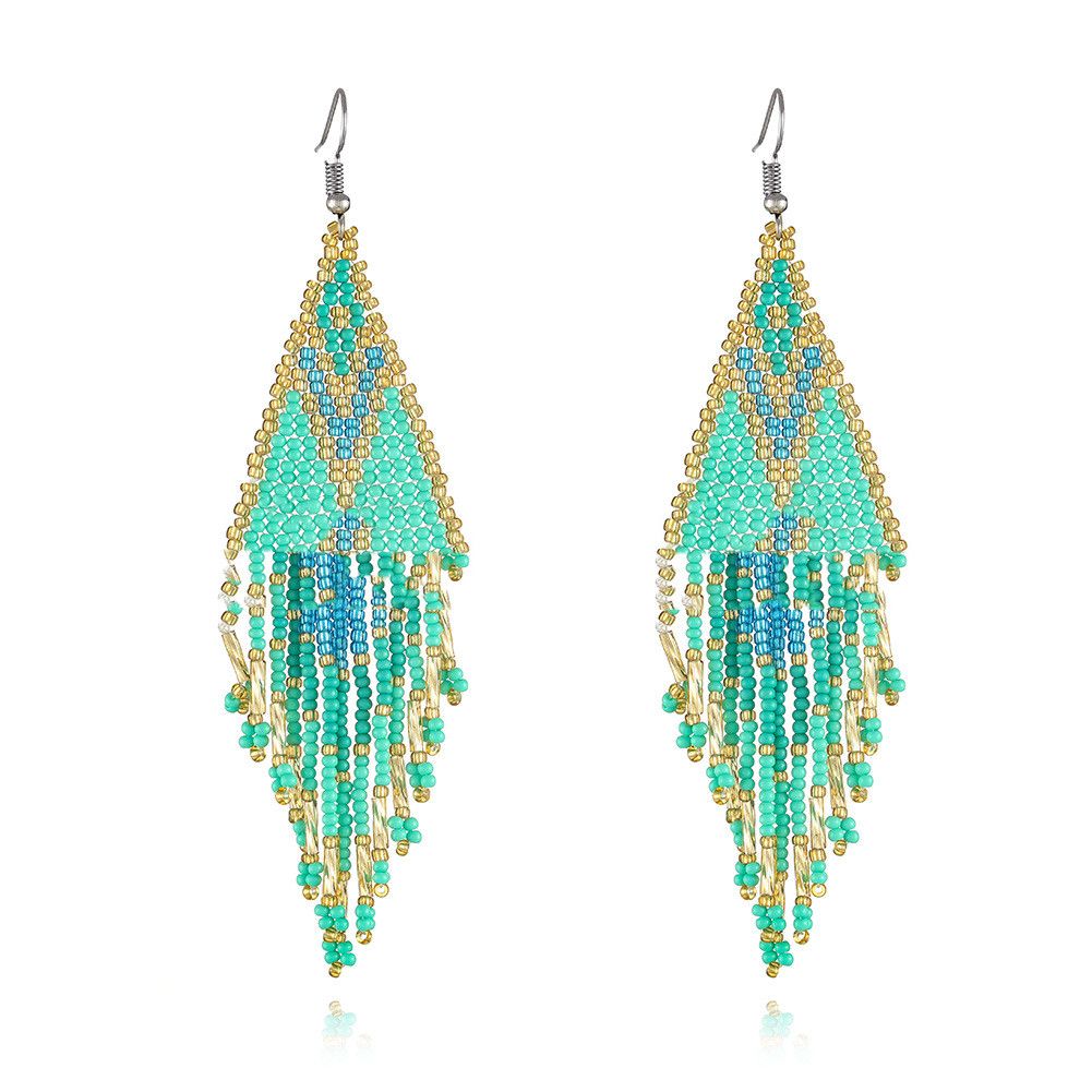 Colored Bohemian Pearl Earrings