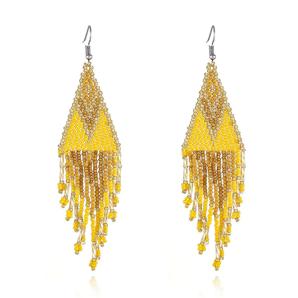 Colored Bohemian Pearl Earrings